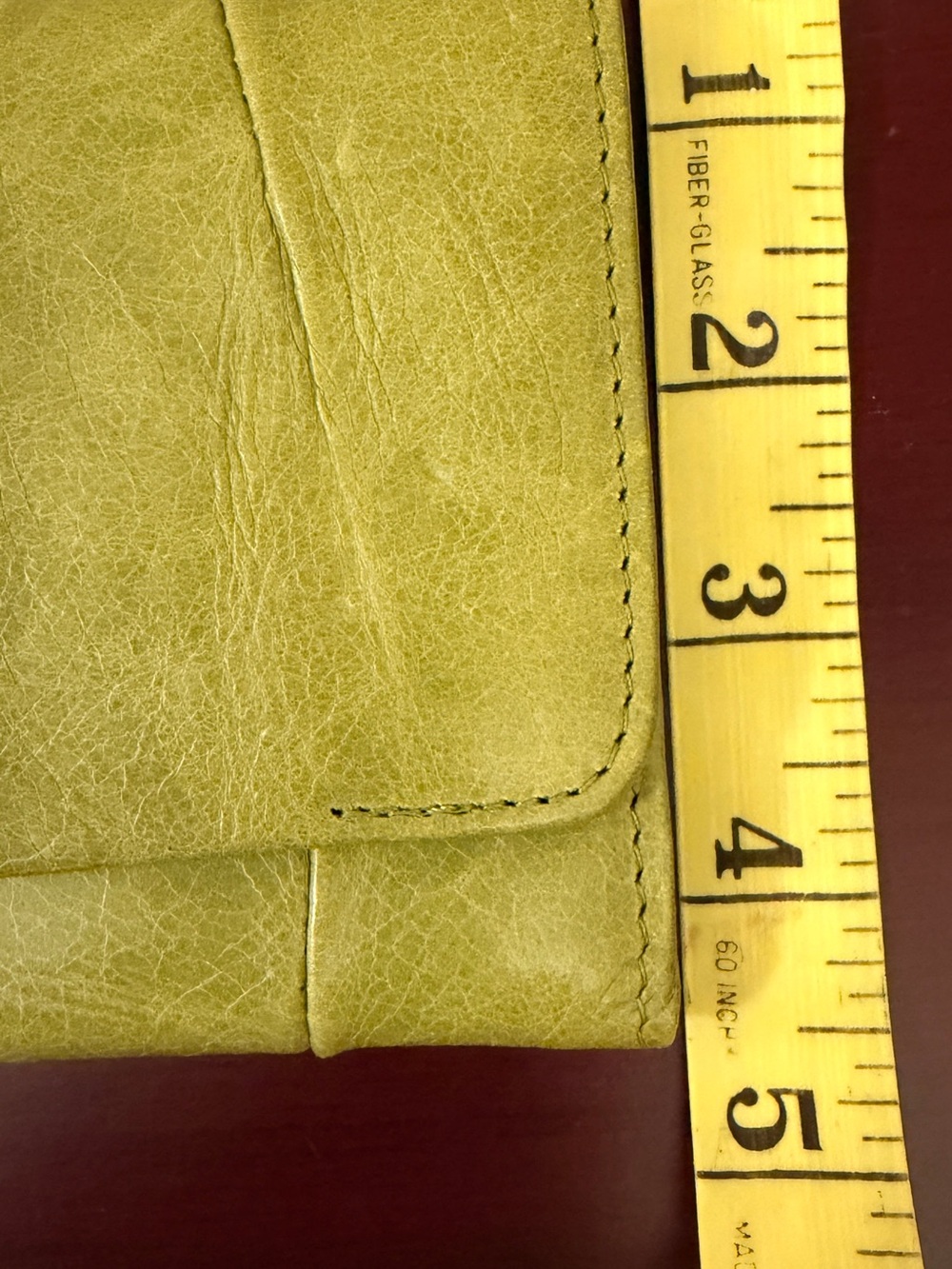 HOBO Olive Green Leather Fold Clutch - Picture 5 of 5